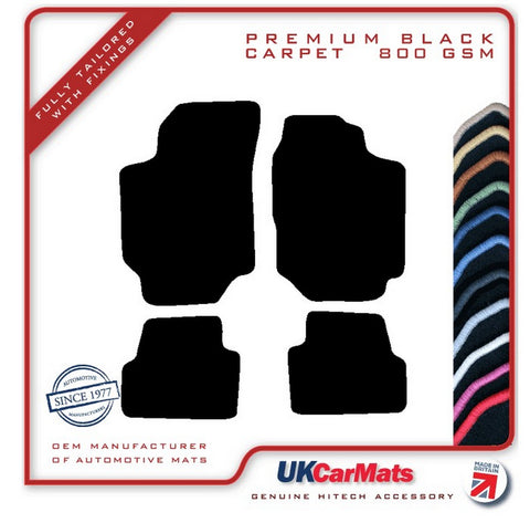 Ford Escort Mk6 1995-1997 Black Premium Carpet Tailored Car Mats HITECH