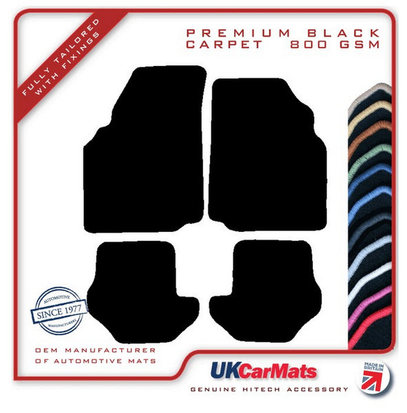 Ford Puma 1997-2002 Black Premium Carpet Tailored Car Mats HITECH
