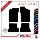 Fiat Siecento 1998-2003 Black Premium Carpet Tailored Car Mats HITECH