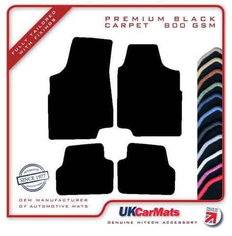 Ford Escort Mk7 1997-2000 Black Premium Carpet Tailored Car Mats HITECH