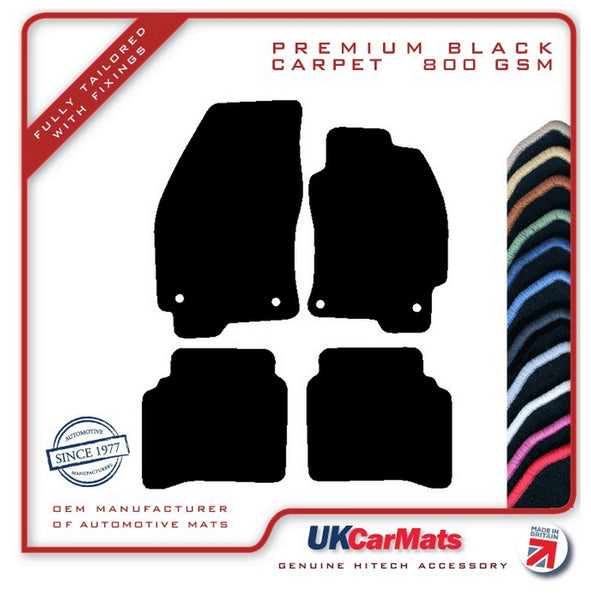 Ford Mondeo 2000-2007 Black Premium Carpet Tailored Car Mats HITECH