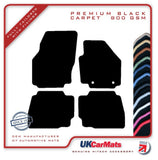 Ford Mondeo Mk4 (Oval Fixings) 2007-2012 Black Premium Carpet Tailored Car Mats HITECH