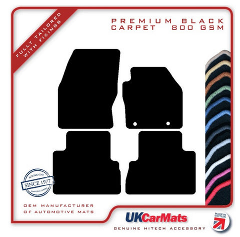 Ford C-Max 2010-2019 Black Premium Carpet Tailored Car Mats HITECH