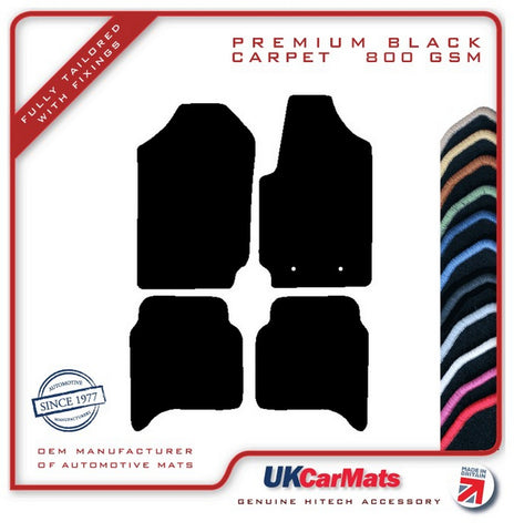 Ford Ranger 2011-2015 Black Premium Carpet Tailored Car Mats HITECH