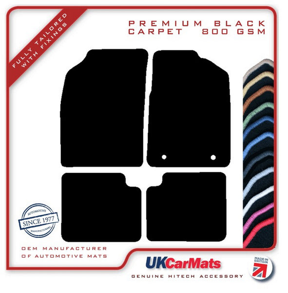 Ford Ka 2nd gen Facelift 2013-2016 Black Premium Carpet Tailored Car Mats HITECH