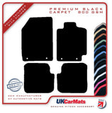 Fiat Stilo 2002-2007 Black Premium Carpet Tailored Car Mats HITECH