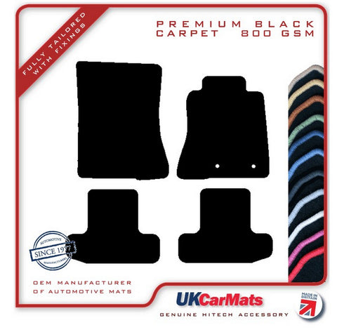Ford Mustang (6th generation) 2015-2023 Black Premium Carpet Tailored Car Mats HITECH