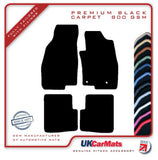 Fiat Punto 2012-2018 Black Premium Carpet Tailored Car Mats HITECH