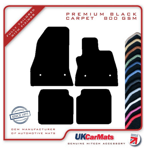 Fiat 500L 2013 onwards Black Premium Carpet Tailored Car Mats HITECH