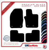 Fiat 500X 2014 onwards Black Premium Carpet Tailored Car Mats HITECH