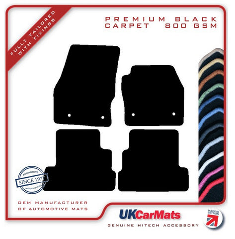 Ford Kuga 2015-2019 Black Premium Carpet Tailored Car Mats HITECH