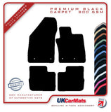 Fiat Tipo Hatchback 2016 onwards Black Premium Carpet Tailored Car Mats HITECH