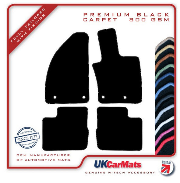 Fiat Tipo Estate 2016 onwards Black Premium Carpet Tailored Car Mats HITECH