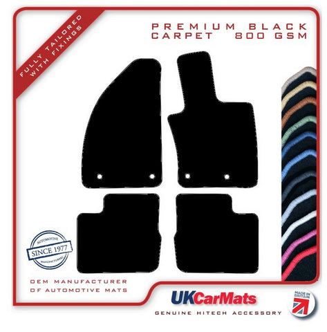 Fiat Tipo Estate 2016 onwards Black Premium Carpet Tailored Car Mats HITECH
