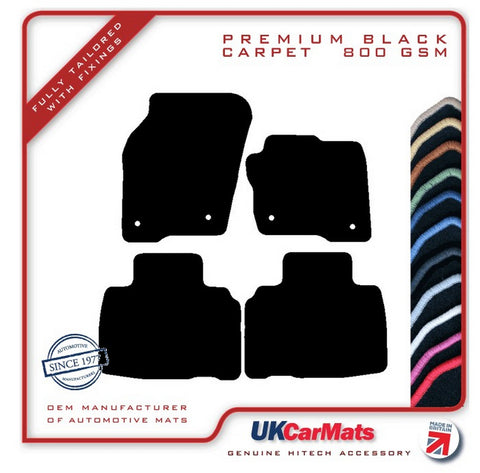 Ford Edge 2016 onwards Black Premium Carpet Tailored Car Mats HITECH