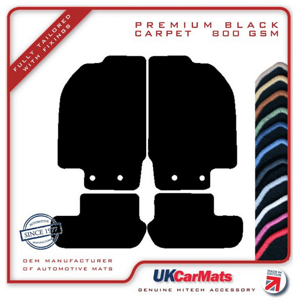 Ford Sport Ka 2003-2009 Black Premium Carpet Tailored Car Mats HITECH