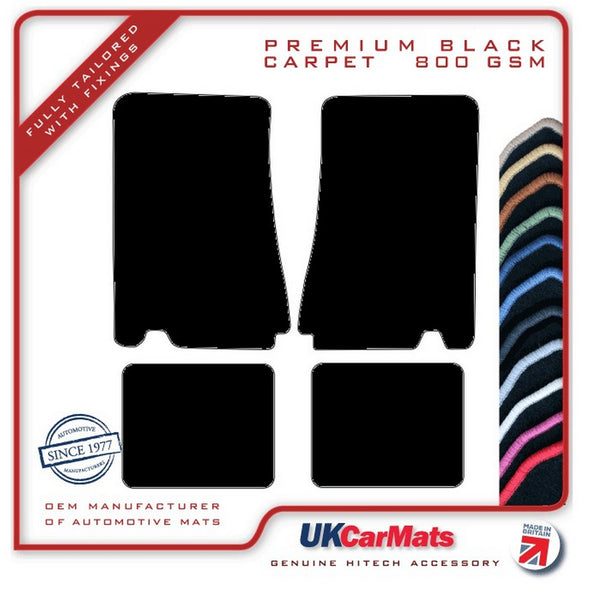 Ford Capri Mk3 280 1978-1986 Black Premium Carpet Tailored Car Mats HITECH