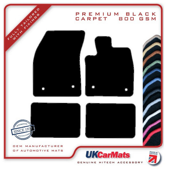 Ford Focus Mk4 Automatic 2018 onwards Black Premium Carpet Tailored Car Mats HITECH