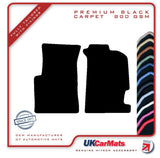 Honda CRX Inc Trans Top 1992-1996 Black Premium Carpet Tailored Car Mats HITECH