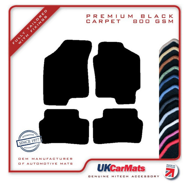 Hyundai Coupe 1997-2001 Black Premium Carpet Tailored Car Mats HITECH