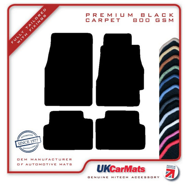 Honda Civic 3dr 1992-1995 Black Premium Carpet Tailored Car Mats HITECH