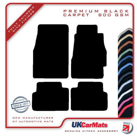 Honda Civic 3dr 1992-1995 Black Premium Carpet Tailored Car Mats HITECH