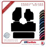 Hyundai Trajet 1999-2006 Black Premium Carpet Tailored Car Mats HITECH