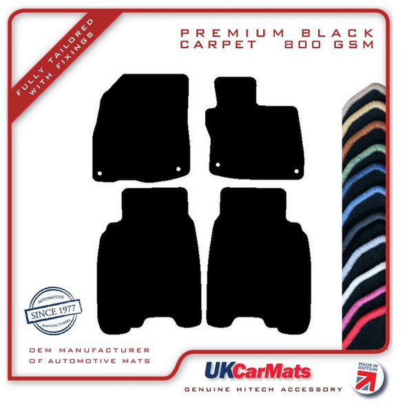 Honda Civic 5dr 2008-2011 Black Premium Carpet Tailored Car Mats HITECH