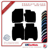 Honda Civic 5dr Diesel 2012-2015 Black Premium Carpet Tailored Car Mats HITECH