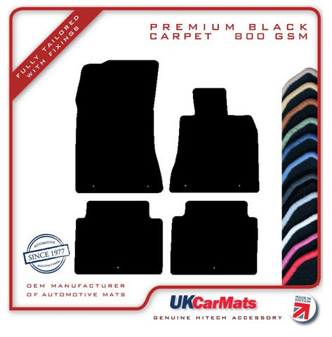 Hyundai Genesis 2014 onwards Black Premium Carpet Tailored Car Mats HITECH