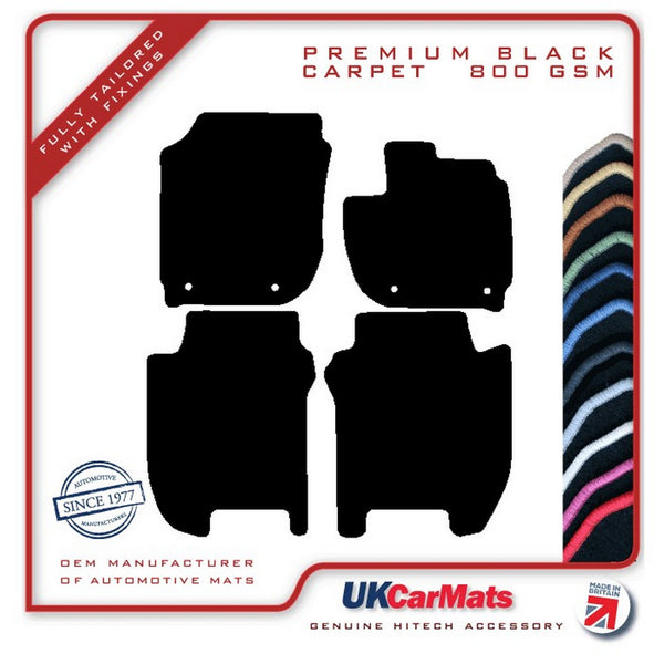 Honda Jazz Manual 2015-2020 Black Premium Carpet Tailored Car Mats HITECH