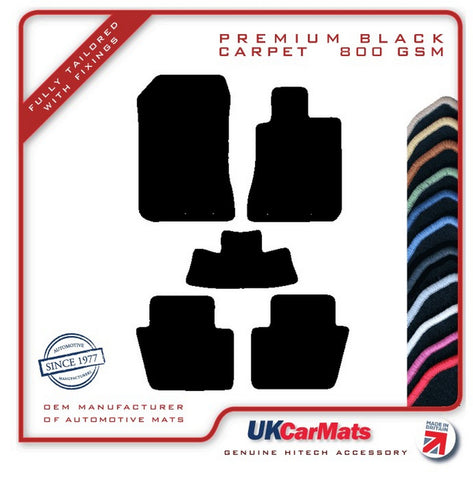 Honda Legend 2004-2012 Black Premium Carpet Tailored Car Mats HITECH