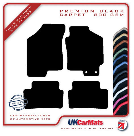 Hyundai Coupe SIII Facelift 2007-2009 Black Premium Carpet Tailored Car Mats HITECH
