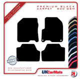 Hyundai Kona Electric 2017-2023 Black Premium Carpet Tailored Car Mats HITECH