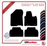 Hyundai Santa Fe (5 Seat) 2018 onwards (NOT FOR HYBRID MODELS!) Black Premium Carpet Tailored Car Mats HITECH