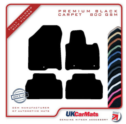 Hyundai Santa Fe (5 Seat) 2018 onwards (NOT FOR HYBRID MODELS!) Black Premium Carpet Tailored Car Mats HITECH