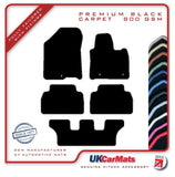 Hyundai Santa Fe (7 Seat) 2018 onwards (NOT FOR HYBRID MODELS!) Black Premium Carpet Tailored Car Mats HITECH