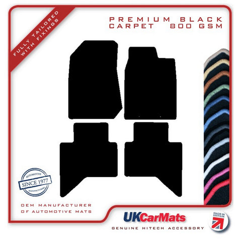 Isuzu D-Max 2012-2021 Black Premium Carpet Tailored Car Mats HITECH