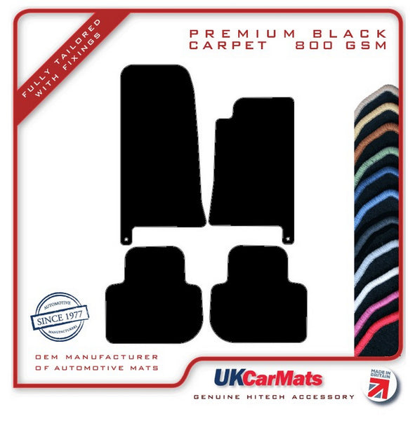 Jaguar XJ Series (X300) 1994-2003 Black Premium Carpet Tailored Car Mats HITECH