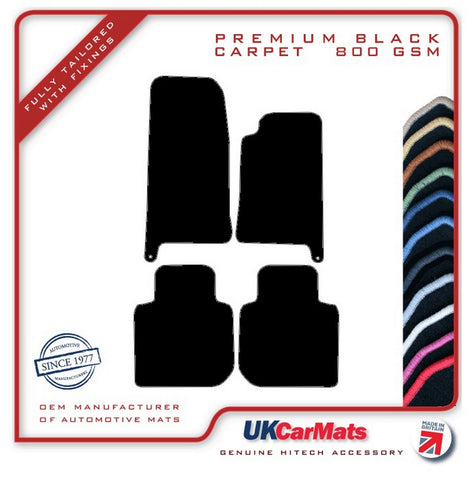 Jaguar XJ Series (X308) LWB 1997-2003 Black Premium Carpet Tailored Car Mats HITECH