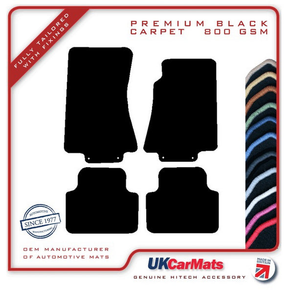 Jaguar XJ Series (X350) 2003-2009 Black Premium Carpet Tailored Car Mats HITECH