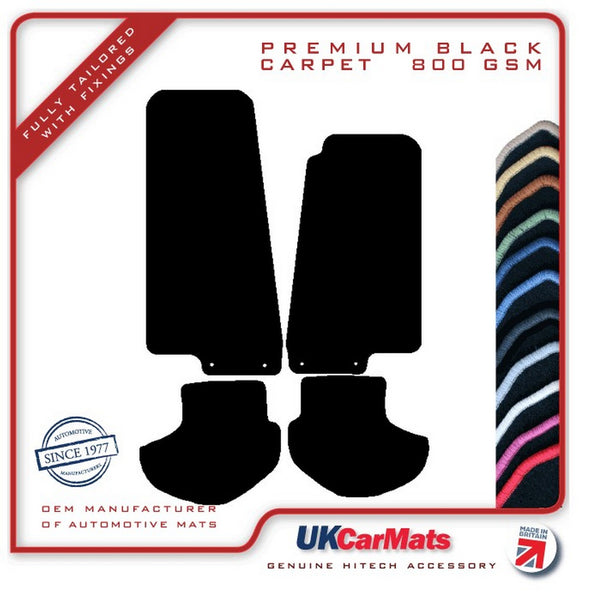 Jaguar XKR / XKR Convertible 2003-2006 Black Premium Carpet Tailored Car Mats HITECH