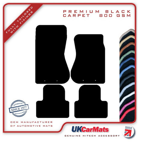 Jaguar S-Type (X200) Manual 1998-2003 Black Premium Carpet Tailored Car Mats HITECH