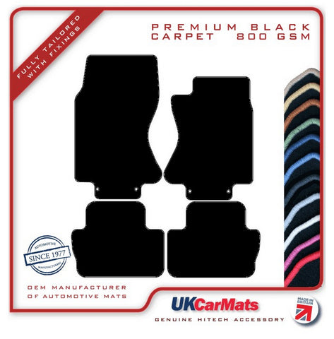 Jaguar S-Type (X200) Automatic 2003-2009 Black Premium Carpet Tailored Car Mats HITECH