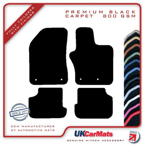 Jeep Renegade 2014 onwards Black Premium Carpet Tailored Car Mats HITECH