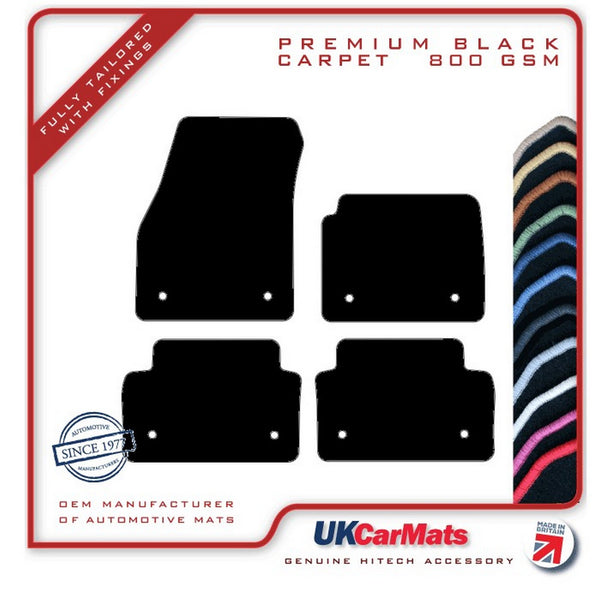 Jaguar E-Pace 2017 onwards Black Premium Carpet Tailored Car Mats HITECH