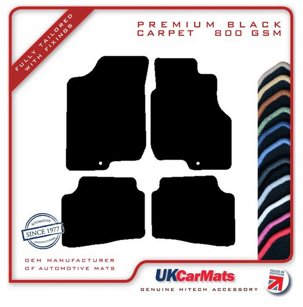 Kia Ceed (Single Fixing Driver) 2007-2009 Black Premium Carpet Tailored Car Mats HITECH