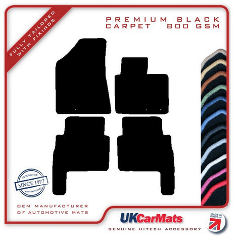Kia Sorento 2009-2013 Black Premium Carpet Tailored Car Mats HITECH