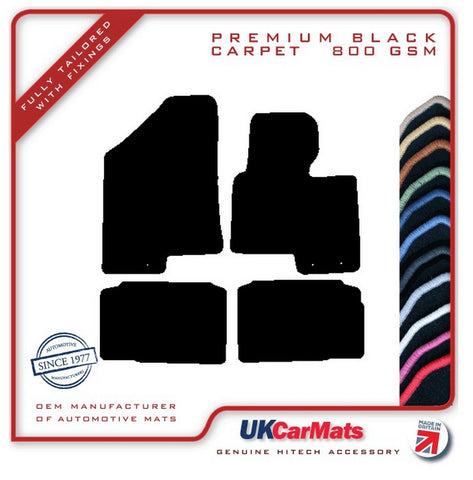 Kia Sportage 2010-2015 Black Premium Carpet Tailored Car Mats HITECH