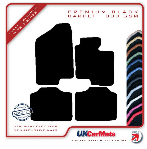 Kia Optima 2010-2015 Black Premium Carpet Tailored Car Mats HITECH